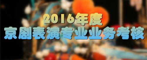 干死我了淫水网站国家京剧院2016年度京剧表演专业业务考...